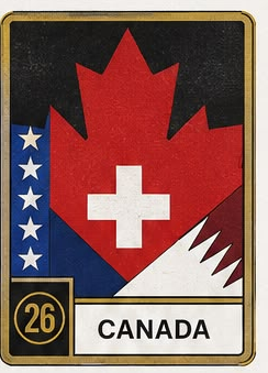 Canada sticker card