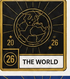 The World sticker card